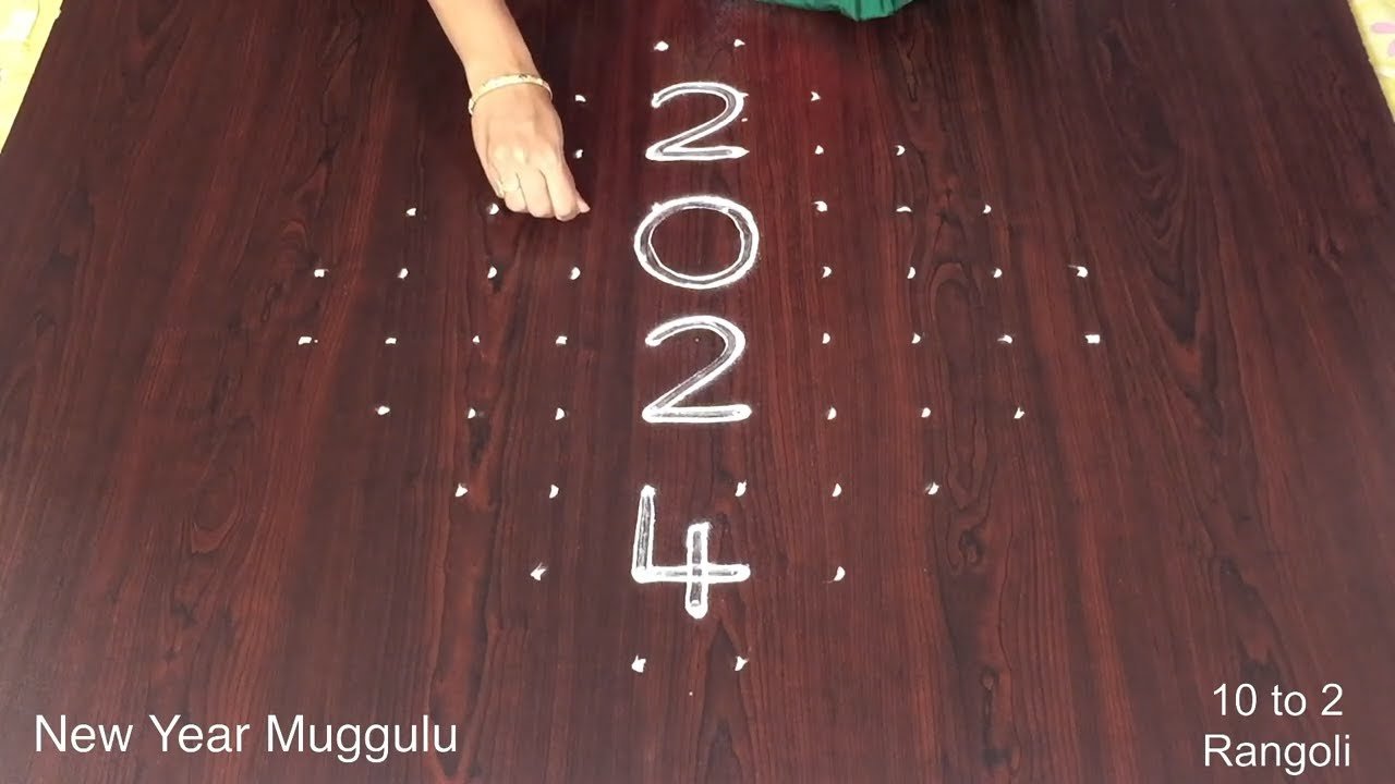 New Year Muggulu 2024 Design