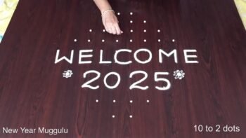 New Year Muggulu 2025 Simple