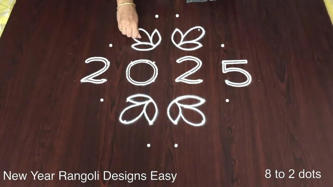 New Year Rangoli Kolam
