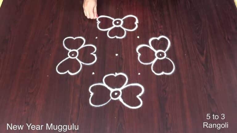 New Year rangoli