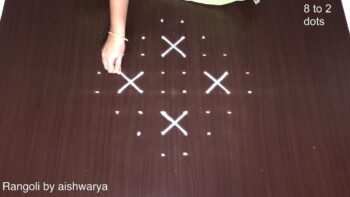 Padmam Muggulu 8x2x2 Dots