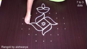 Pandaga Muggulu Beautiful Deepam