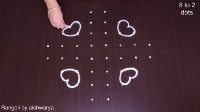 morning routine rangoli