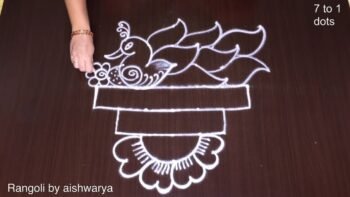 Peacock New Year Chukki Kolam
