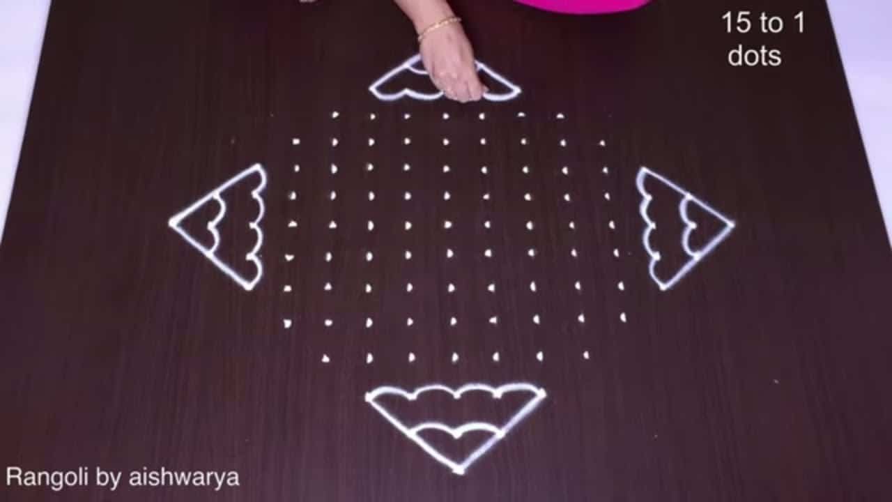 Pedda Chukkala Muggulu 15 Dots