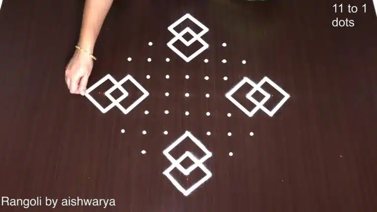 geometrical shapes rangoli