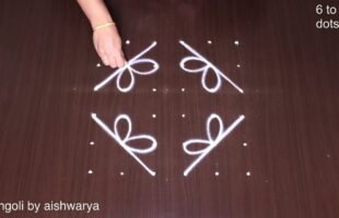Perfect Simple Kolams Day Apartment Muggulu