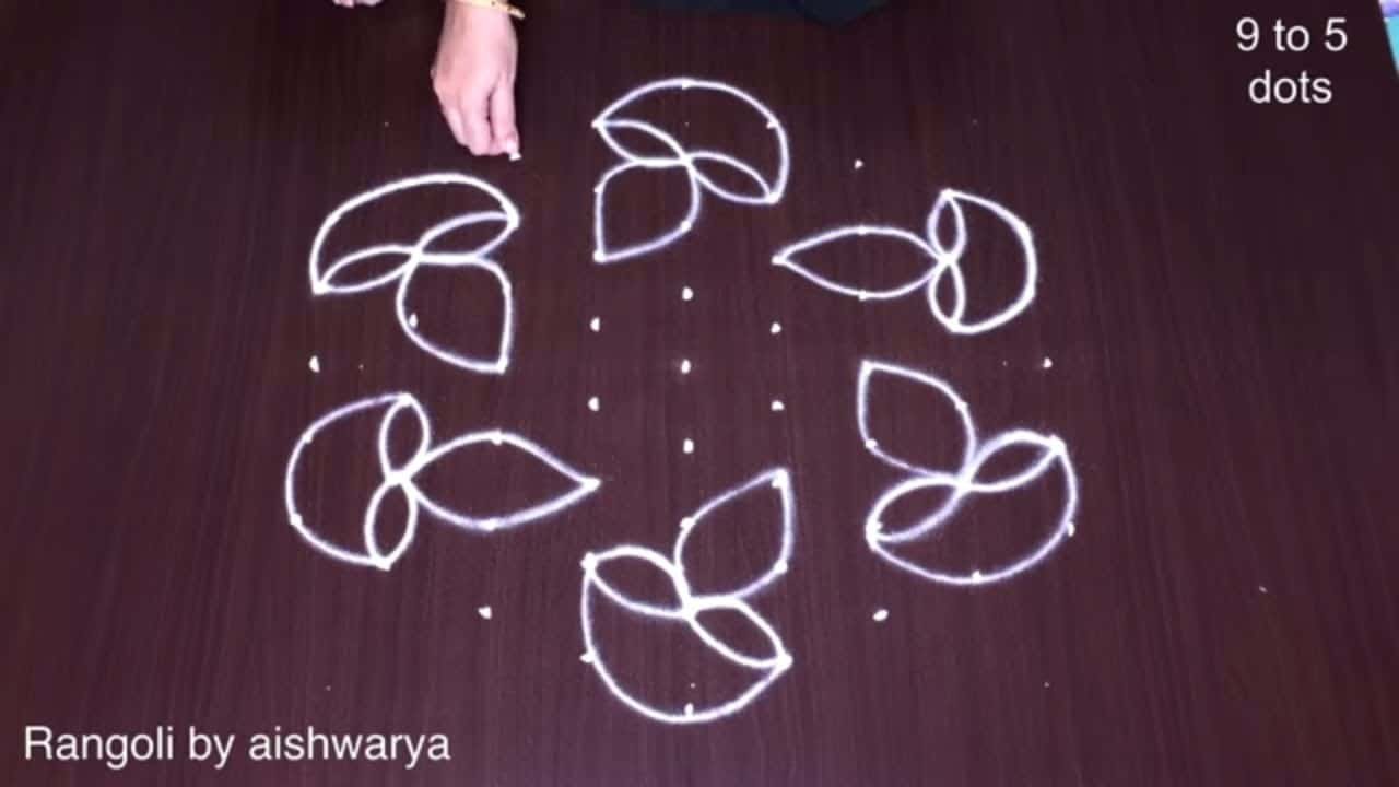 Pleasant Deepavali Muggulu Latest