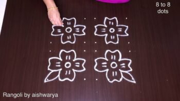 Pleasant Friday Kolam With Dots
