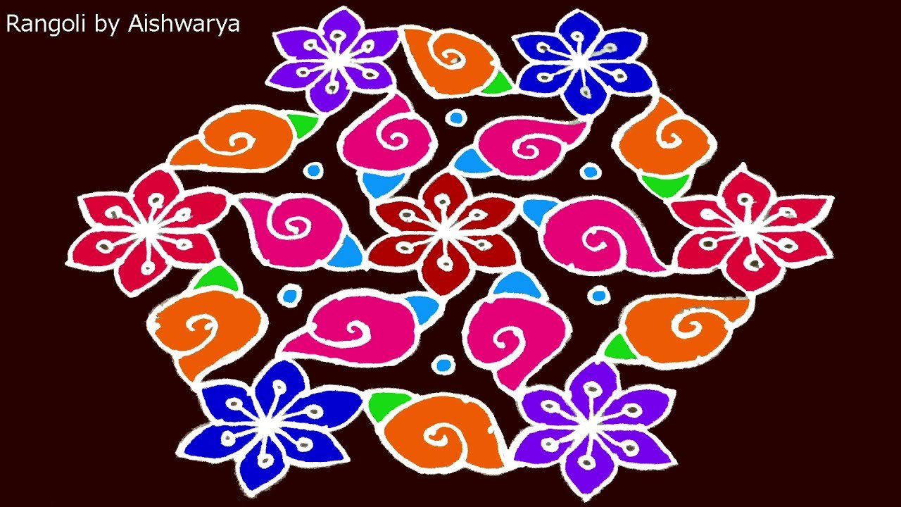 Pleasant Rangoli New Designs