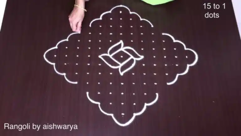 Pongal Butterfly Rangoli 15-1