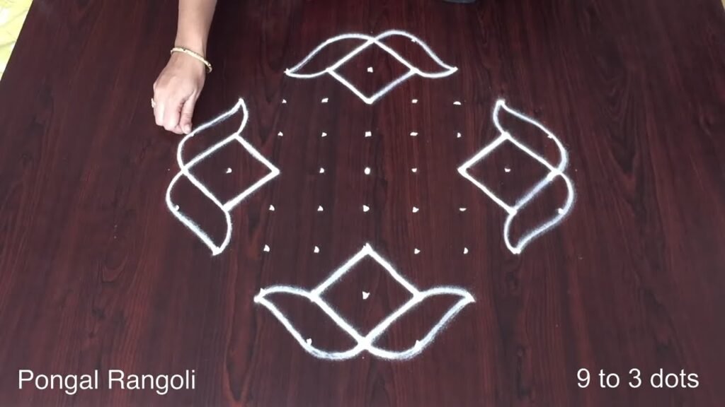 9-to-3 dot Pongal kolam