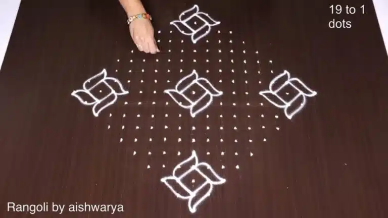 19-to-1 dot Pongal kolam