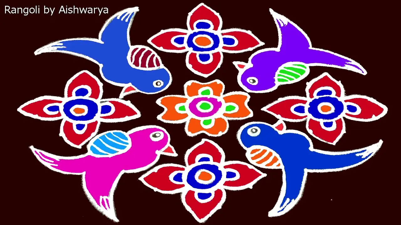 Pongal Kolam Rangoli Designs