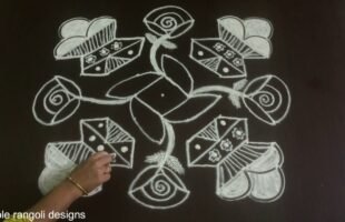 Pongal Paanai Kolam Designs 9 to 9 Dots