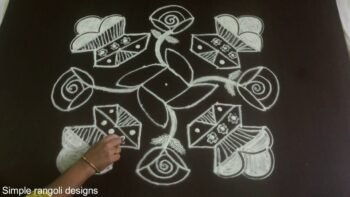 Pongal Paanai Kolam Designs 9 to 9 Dots