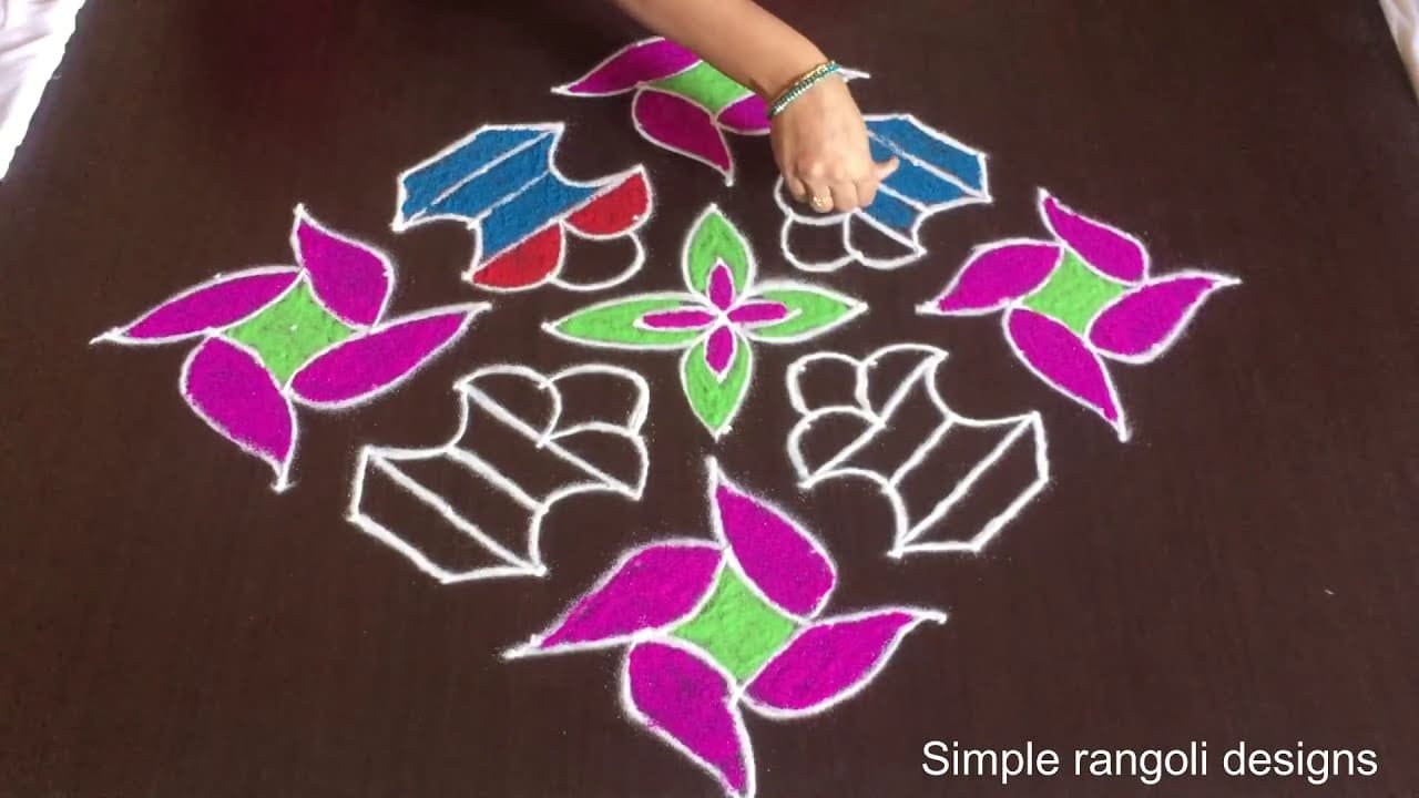Pongal Paanai Rangoli Designs