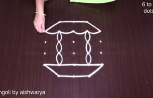 Pongal Special Radham Muggulu Chariot Kolam