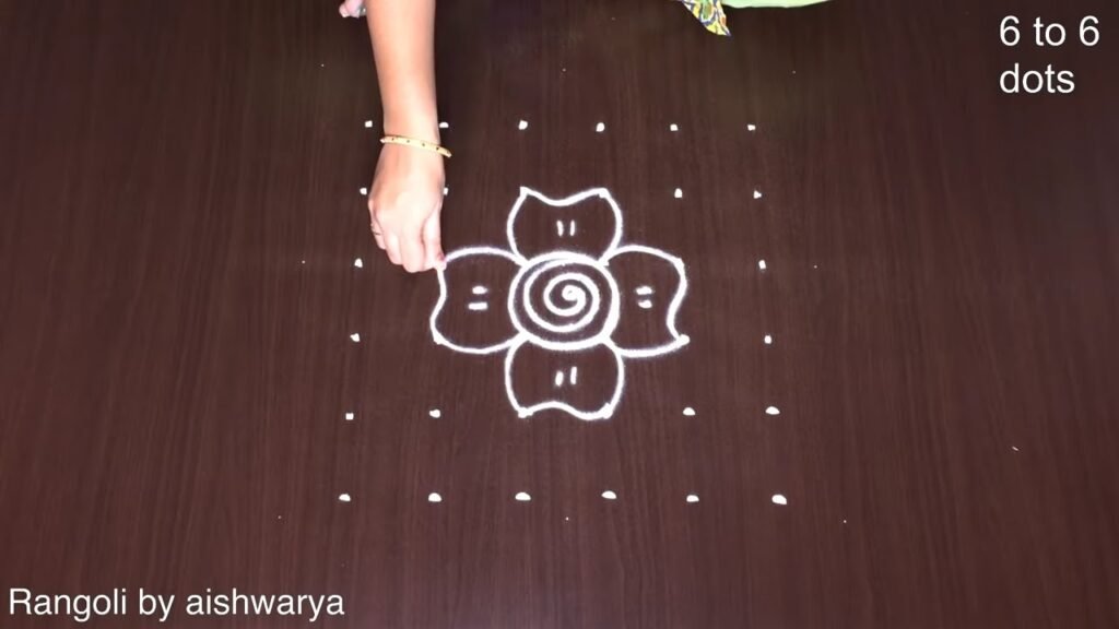 6×6 dots Friday padi kolam