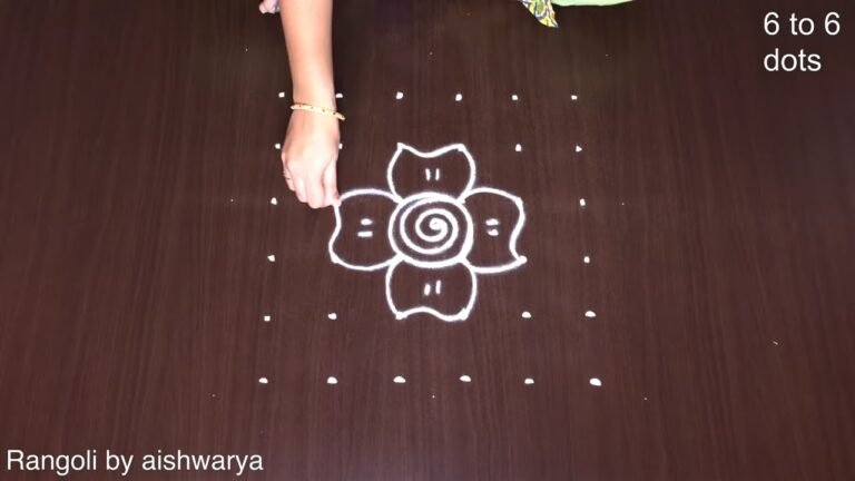 6×6 dots Friday padi kolam