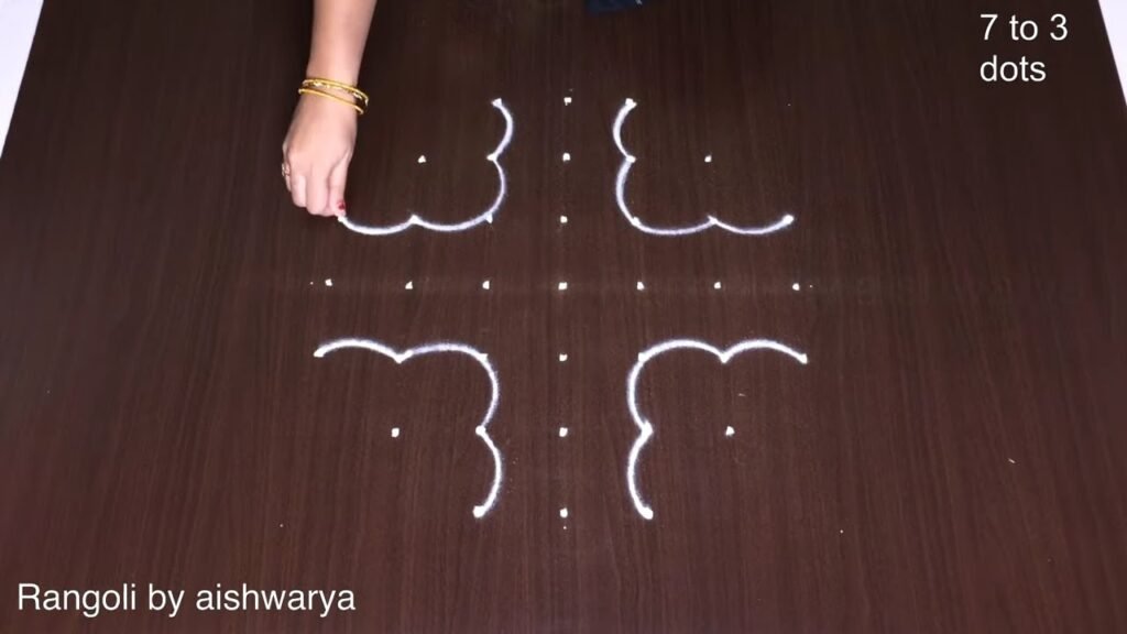 7×3 dots butterfly muggulu