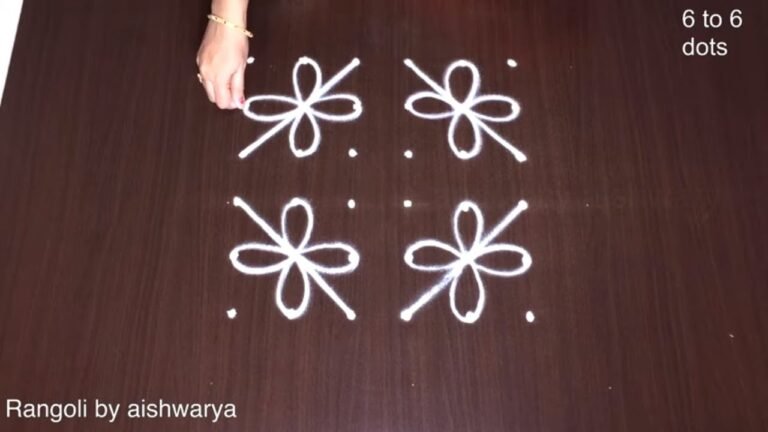 Friday flower kolam