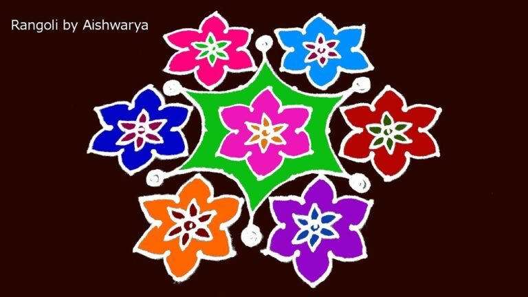 11×6 dots rangoli