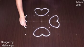 Pulli Varisai Deepala Kolam 5