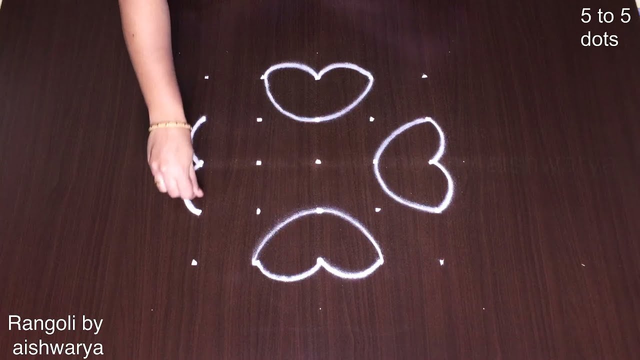 Pulli Varisai Deepala Kolam 5