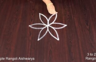 Puratasi Madham Flower Kolam