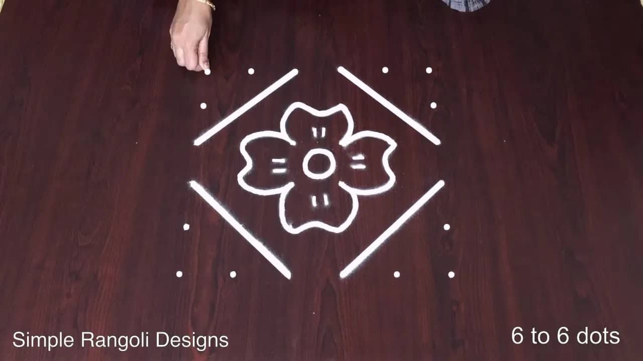 Put Easy Method Front Door Kolam