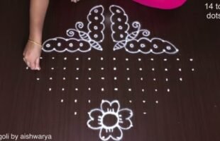 Quick Butterfly Rangoli Designs