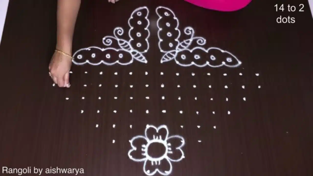 butterfly rangoli