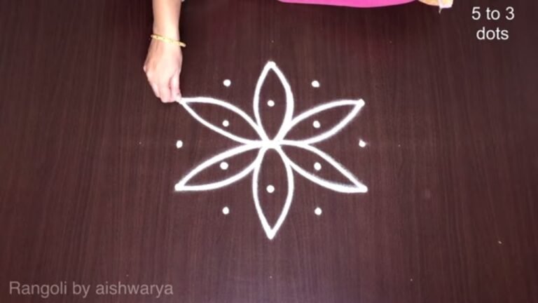 flower kolam