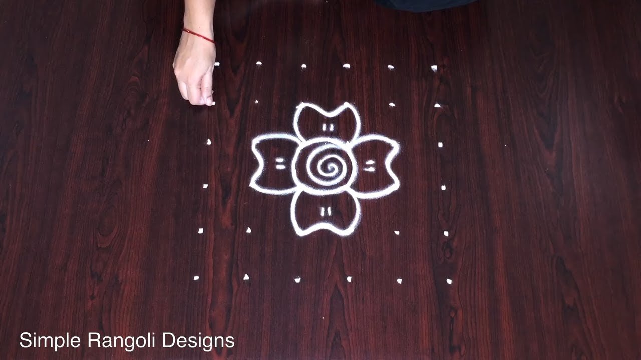 Quick New Simple Kolam Design Muggulu