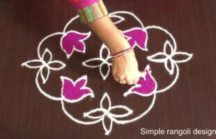 Quick Rangoli Designs With 9-1