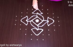 Rangavallikalu Muggulu 9x3x3 Kolam