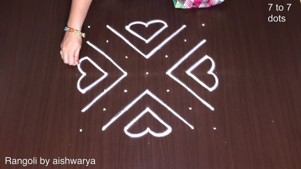 7-to-7 dot rangoli
