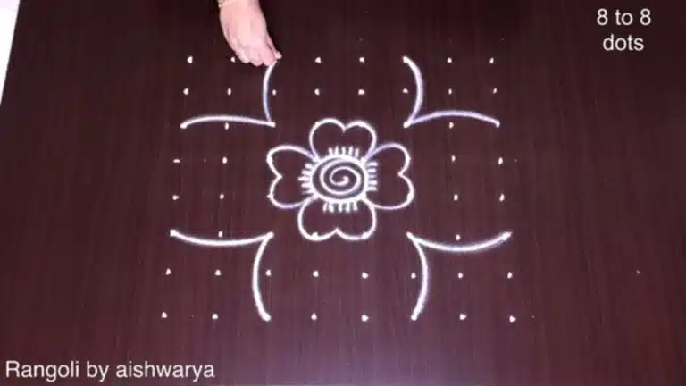 8×8 dots rangoli