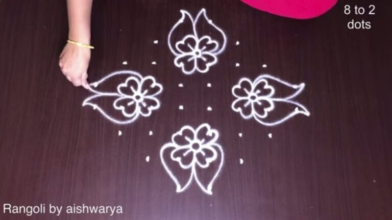 flower rangoli