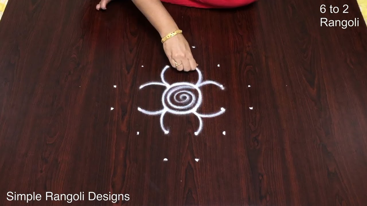 Rangoli Chukkala Muggulu Kutti Kolam