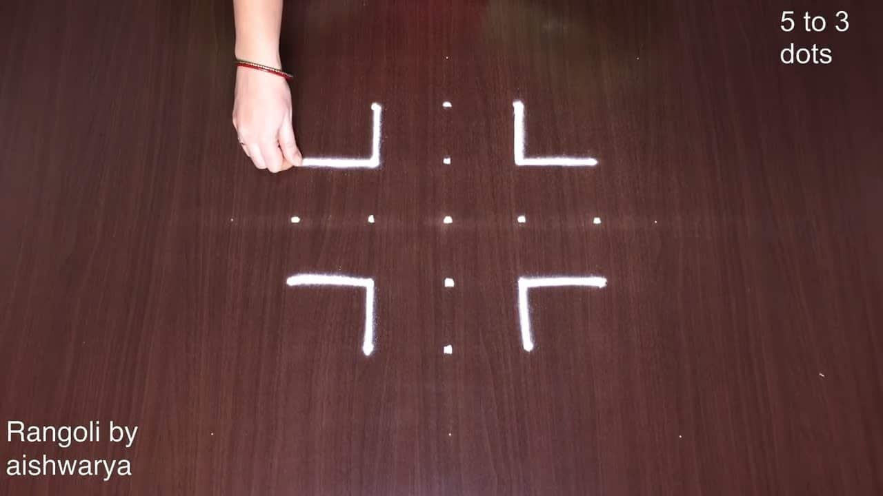 Rangoli Designs 5 Se 3 Dots