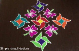 Rangoli Designs for Festival With 13 to 1 Dots