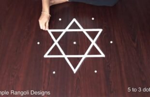 Rangoli Designs for Festivals With Dots