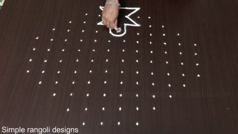 12-to-4 dot Mahashivratri rangoli