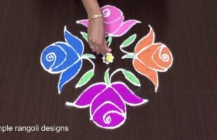 Rangoli Designs for Sankranti 9 to 3 Dots