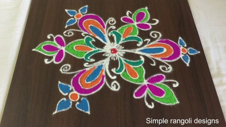 5-to-3 dot rangoli