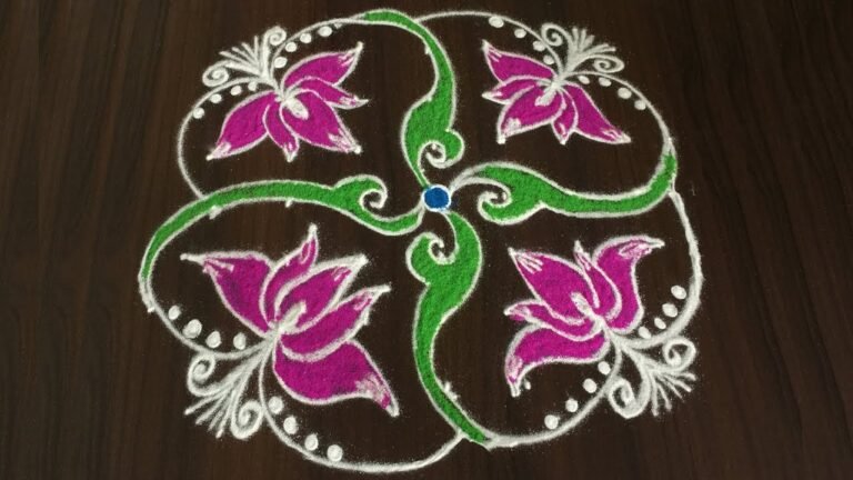 7-to-3 dot rangoli