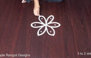 Rangoli Flower Designs Latest Easy