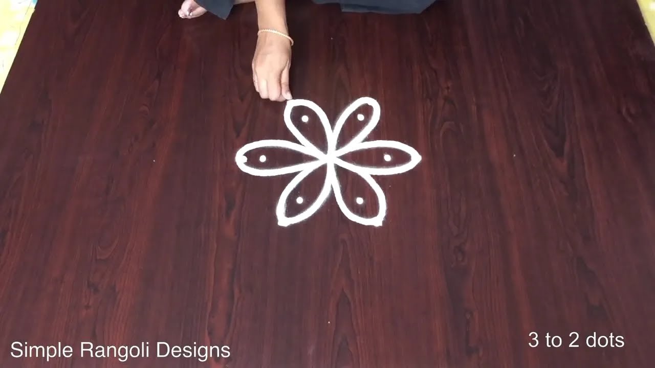 Rangoli Flower Designs Latest Easy